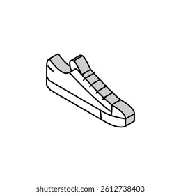 sneakers shoe isometric icon vector. sneakers shoe sign. isolated symbol illustration
