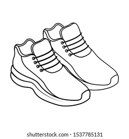 1,085 Pair trainer shoes outline Stock Illustrations, Images & Vectors ...