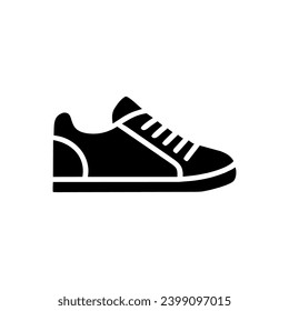 Sneakers, icono del zapato. Signo vectorial simple