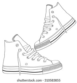 Sneakers shoes.