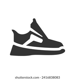 Sneakers Shoes Icon, Vector Graphics