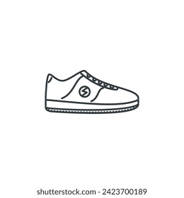 Sneakers, shoes, style, look, fashion icon, vector illustration