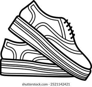 Sneakers from the Side Angle