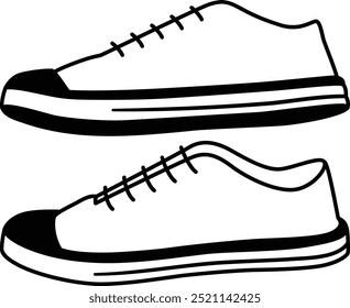 Sneakers from the Side Angle