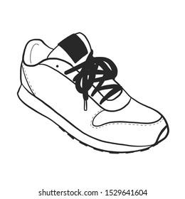 Sneakers silhouette Graphic Design vector illustration