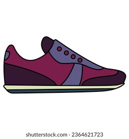 sneakers sport running shoes illustration