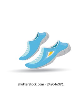 sneakers , sport shoes vector illustration