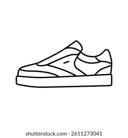 sneakers streetwear cloth fashion line icon vector. sneakers streetwear cloth fashion sign. isolated contour symbol black illustration
