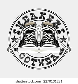 Sneakers Streetwear Shoes art  Vector Image And Illustration