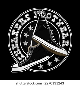 Sneakers Streetwear Shoes art  Vector Image And Illustration