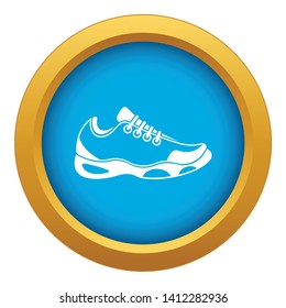 Sneakers for tennis icon blue vector isolated on white background for any design