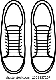 Zapatillas de deporte desde el ángulo superior