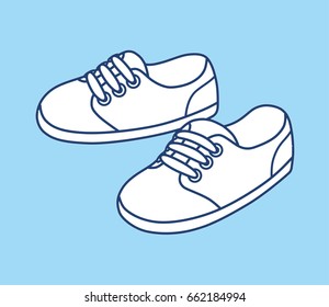 Sneakers vector.