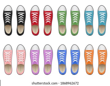 Sneakers vector design illustration isolated on background

