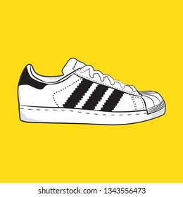 Sneakers Vector. Fitness shoes. Fashion shoes. Isolated. Sport shoes.