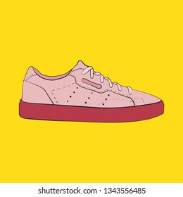 Sneakers Vector. Fitness shoes. Fashion shoes. Isolated. Sport shoes.