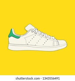 Sneakers Vector. Fitness shoes. Fashion shoes. Isolated. Sport shoes.