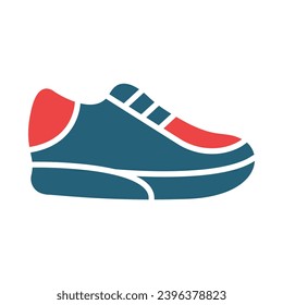 Sneakers Vector Glyph Two Color Icons For Personal And Commercial Use.
