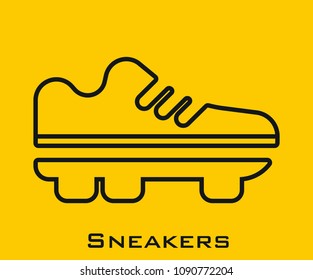 Sneakers vector icon