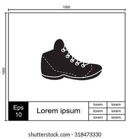Sneakers vector icon.