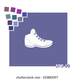 Sneakers vector icon.