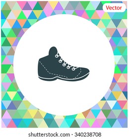 Sneakers vector icon.
