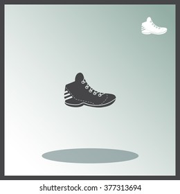 Sneakers vector icon.