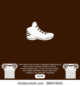 Sneakers vector icon.