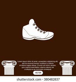 Sneakers vector icon.