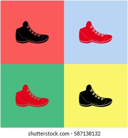 Sneakers vector  icon.