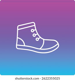 Icono de Vector de zapatillas. Se puede utilizar para aplicaciones de impresión, móviles y de Web.