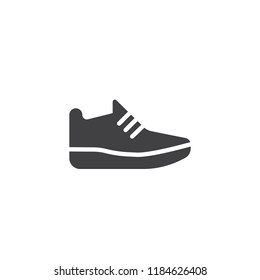Sneakers vector icon. filled flat sign for mobile concept and web design. Sport Shoes simple solid icon. Symbol, logo illustration. Pixel perfect vector graphics