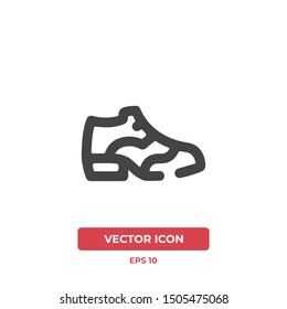 Sneakers vector icon illustration. Ui/Ux. Premium quality.