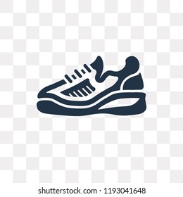Sneakers vector icon isolated on transparent background, Sneakers transparency concept can be used web and mobile