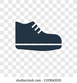 Sneakers vector icon isolated on transparent background, Sneakers transparency logo concept