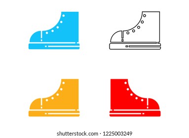 Sneakers vector icon isolated on white background, Sneakers concept can be used web and mobile