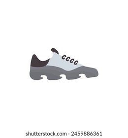 Sneakers vector icon. Shoes stylish logo colored. Sports shoes vector. Running symbol. Sneaker icon on a white background vector. Vector illustration.