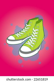 Sneakers, vector illustration.