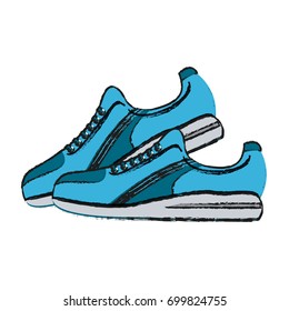 sneakers vector illustration