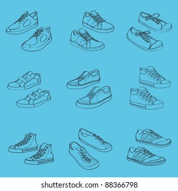 Sneakers, vector illustration