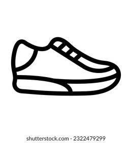 Sneakers Vector Thick Line Icon For Personal And Commercial Use.

