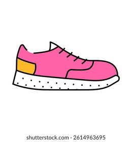 sneakers wear line icon vector. sneakers wear sign. isolated symbol illustration