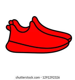 sneakers white background