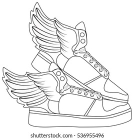 sneakers with wings
