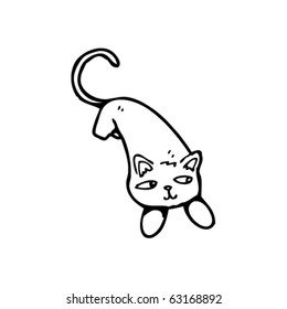 sneaky jumping cat cartoon