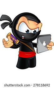 Sneaky Looking Ninja Character