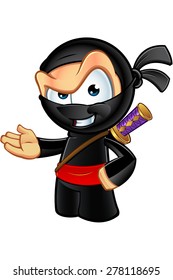Sneaky Looking Ninja Character