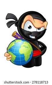 Sneaky Looking Ninja Character