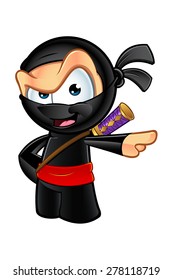Sneaky Looking Ninja Character