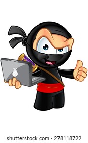 Sneaky Looking Ninja Character